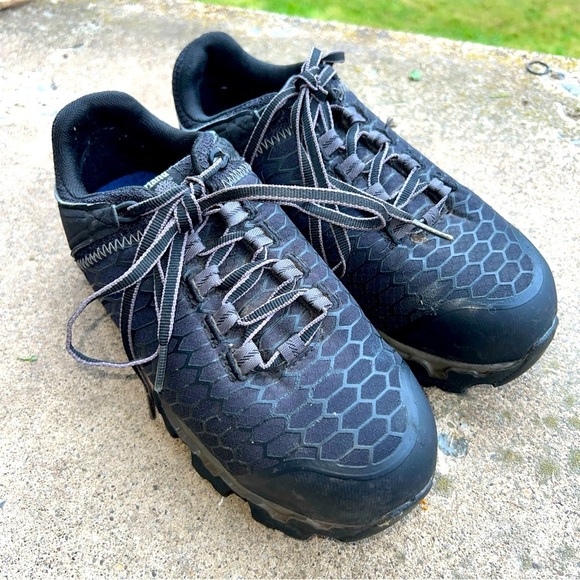 Timberland Pro Powertrain Sport Alloy Toe Work Shoes Womens Size 6.5W Black - Picture 1 of 12